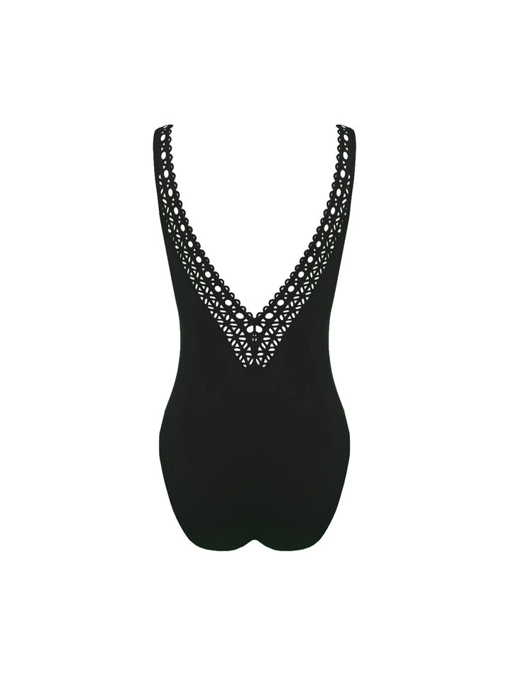 Lise Charmel Swimwear - Ajourage Couture Non Wire Plunge Swimsuit Noir