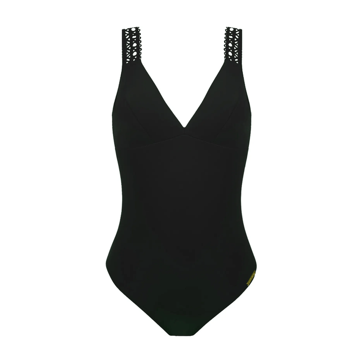 Lise Charmel Swimwear - Ajourage Couture Non Wire Plunge Swimsuit Noir