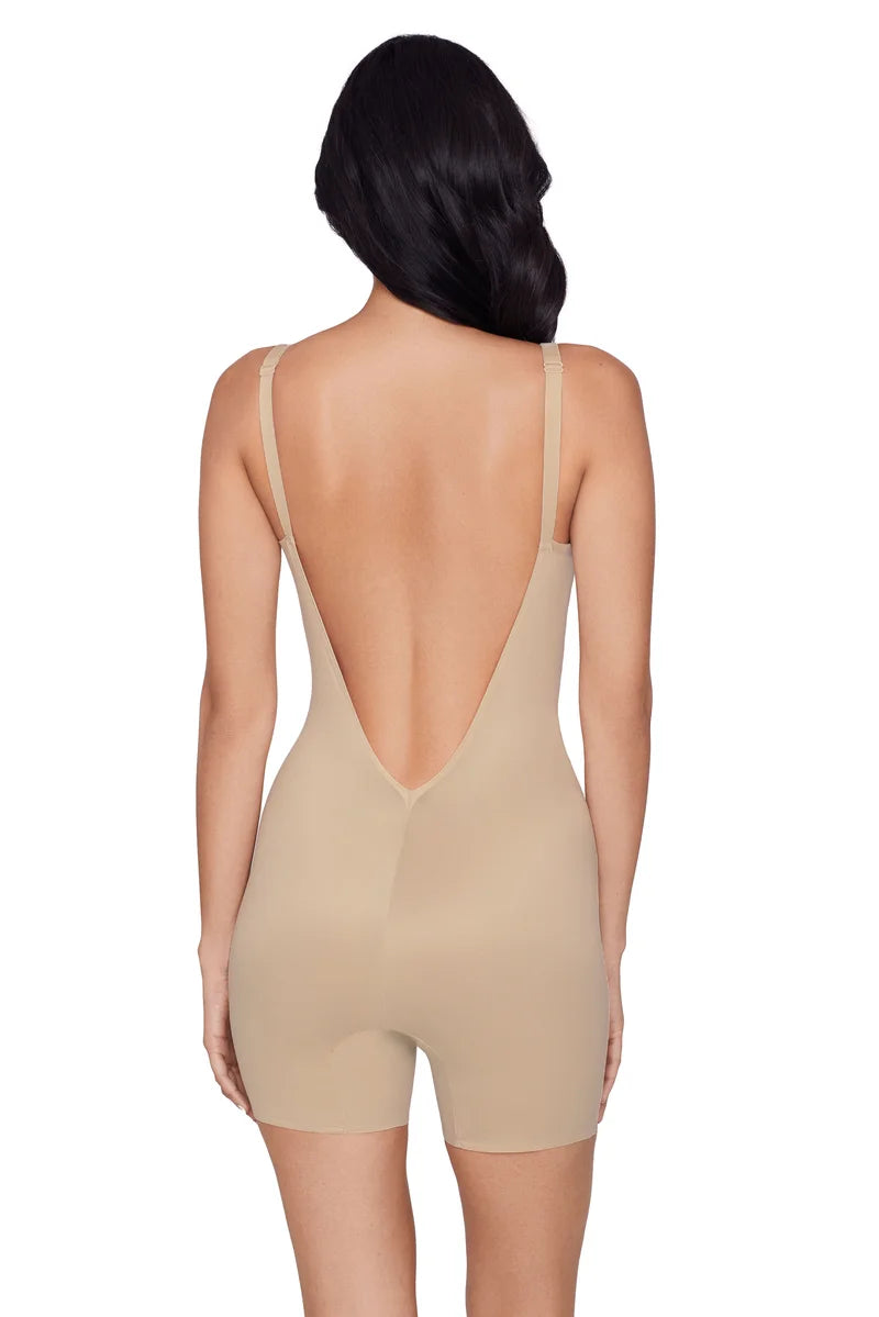 Miraclesuit Shapewear - Low Back All In One Bike Short Warm Beige