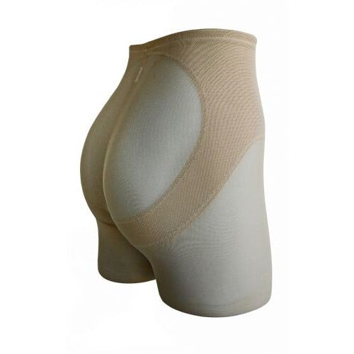 Miraclesuit Shapewear - Sexy Sheer Waistline Rear Lifting Boy Short Warm Beige Shapewear Long Leg Miraclesuit Shapewear