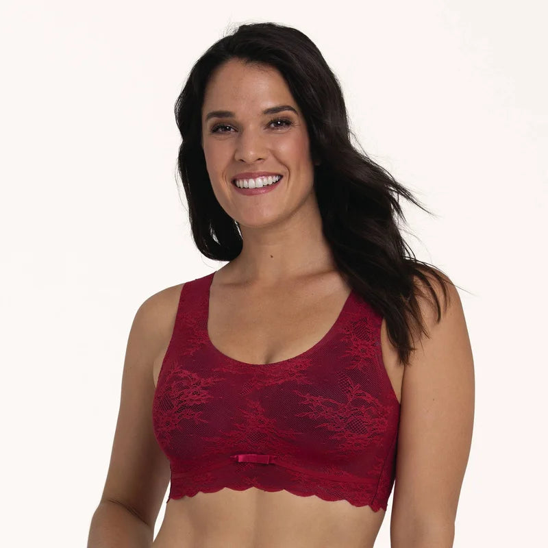 Anita - Essential Lace Bralette With Padded Cups Red
