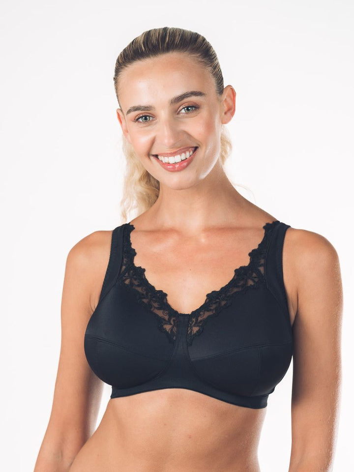 Royce - Robyn Full Cup Non-Padded Bra Black