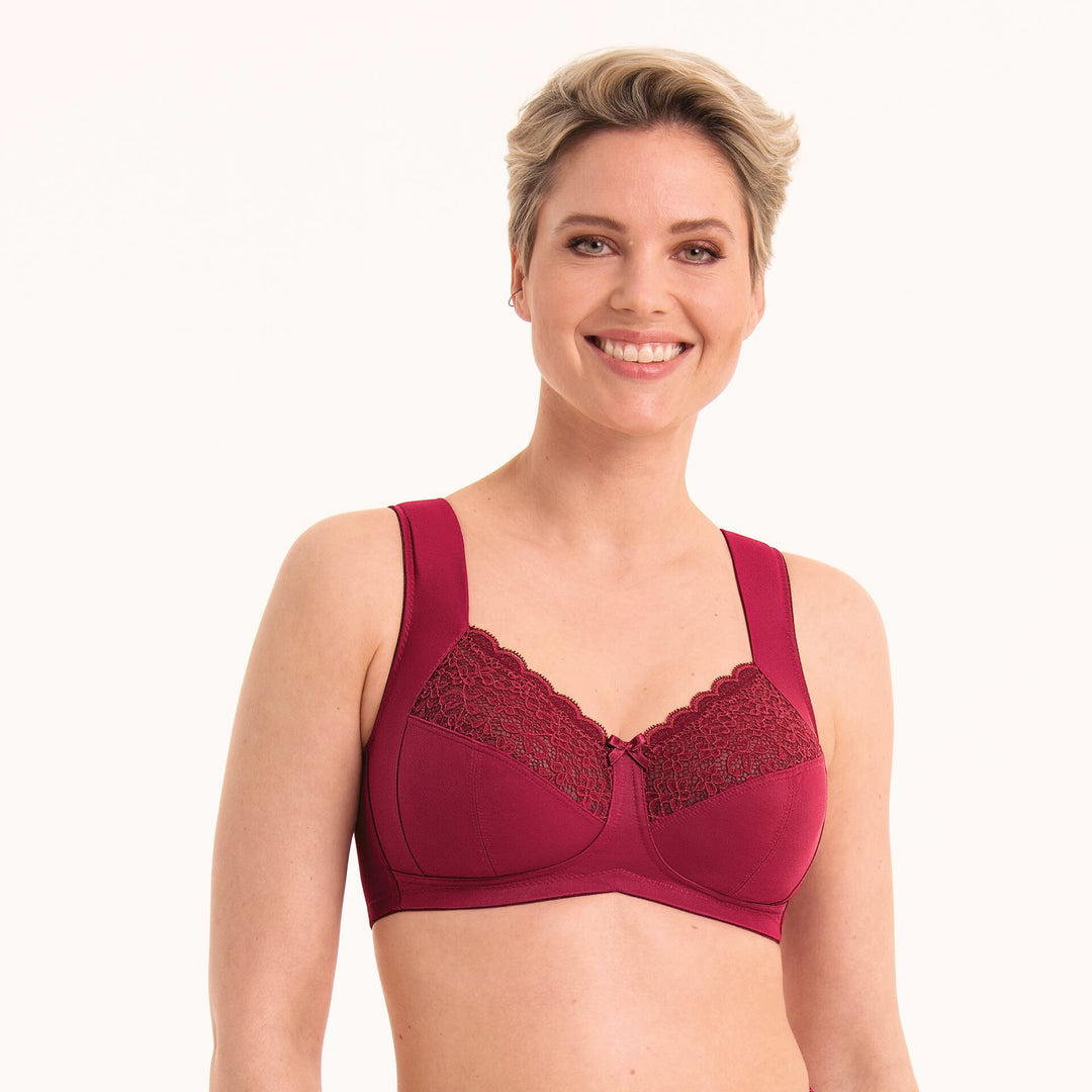 Anita - Havanna Support Bra Dark Red