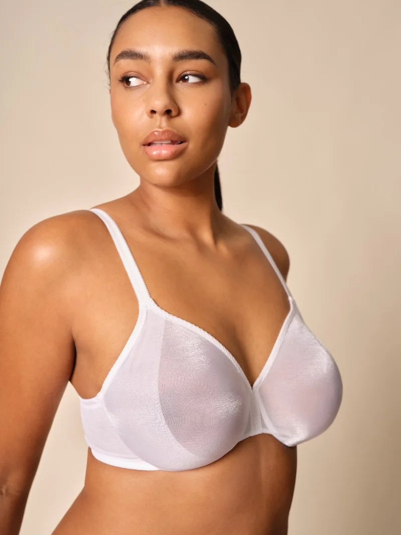 Gossard Glossies Sheer Moulded Bra White Ouh La La