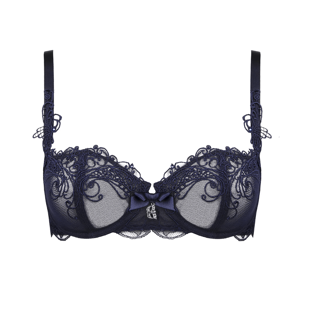Lise Charmel - Soir De Venise Vertical Seam Half Cup Bra Bleu Venise