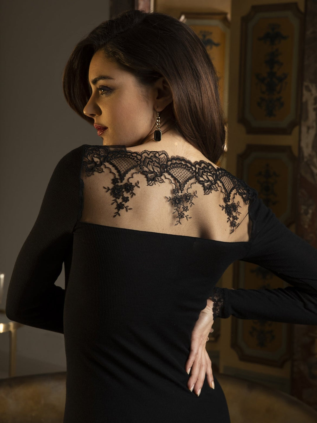 Lise Charmel - Sublime En Dentelle L/S Top Noir