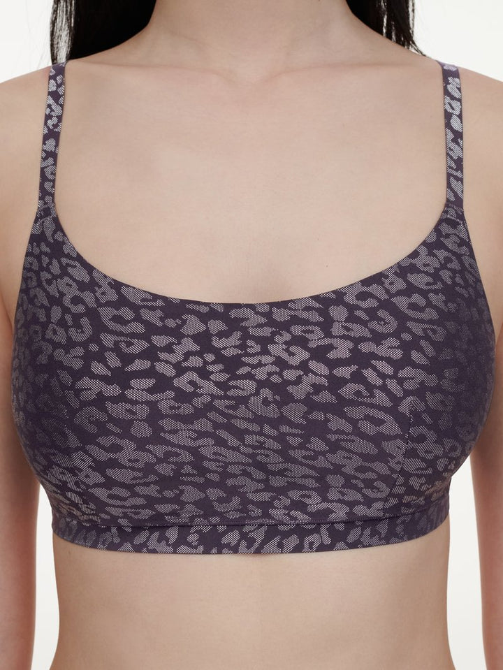 Chantelle - Softstretch Wirefree Tshirt Bralette Ink Shimmer Print