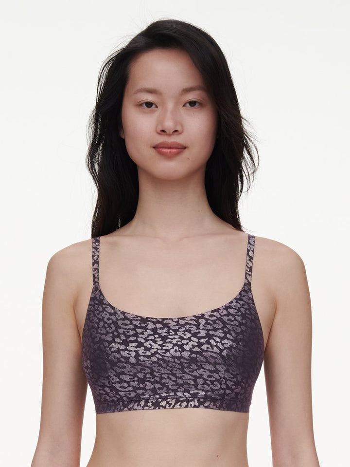 Chantelle - Softstretch Wirefree Tshirt Bralette Ink Shimmer Print