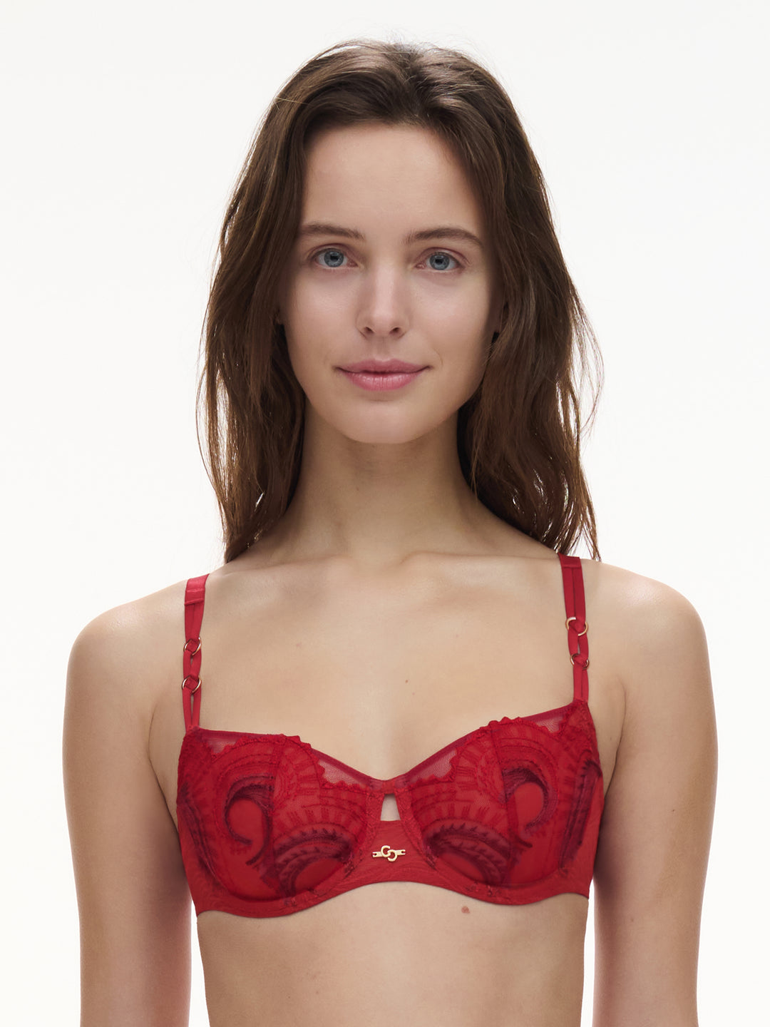 Chantelle - Mystic Dream Half-Cup Bra Passion Red/Aubergine