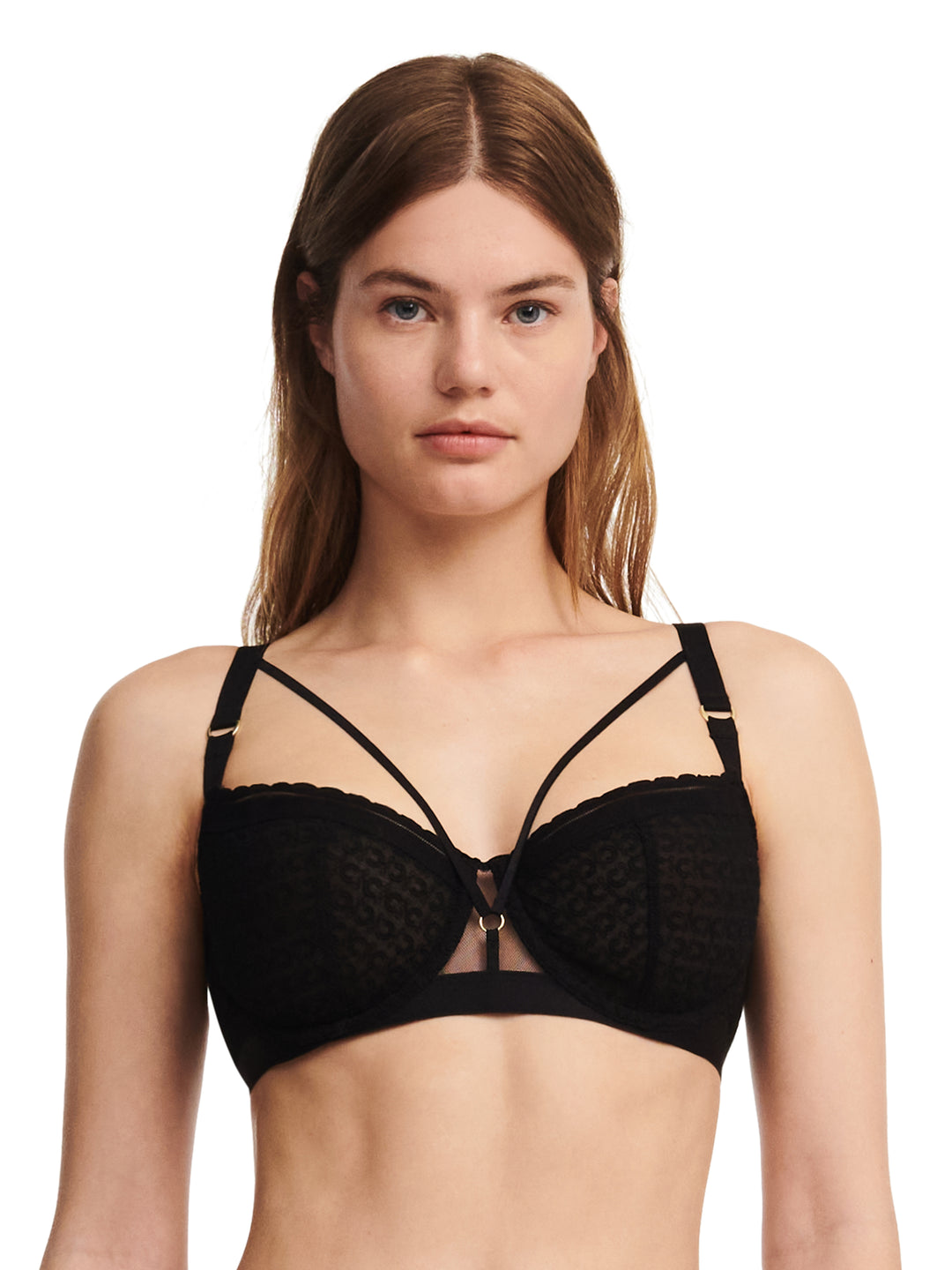 Chantelle - Monogram Half-Cup Balcony Bra Black