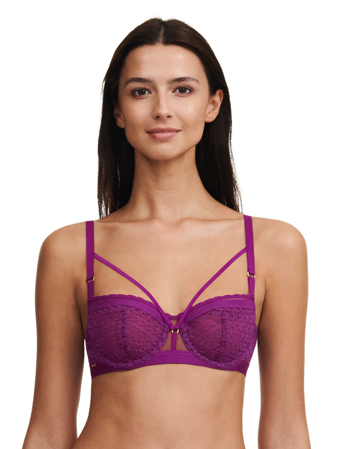 Chantelle - Monogram Half-Cup Balcony Bra Ultraviolet