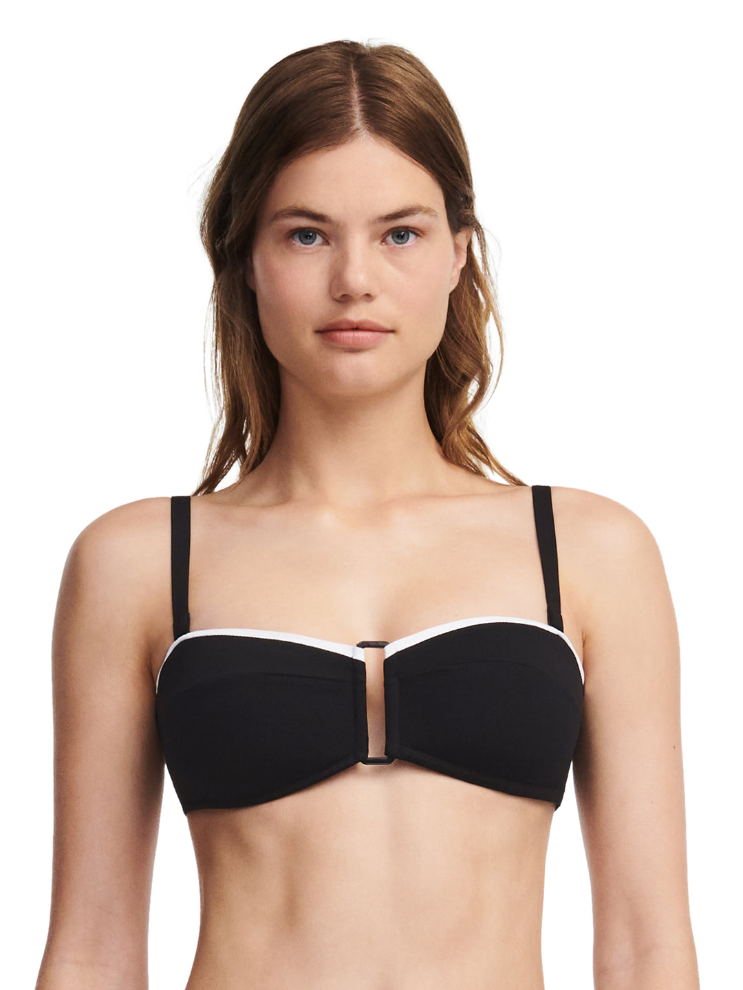 Chantelle Swimwear - Authentic Wirefree Bandeau Spacer Bikini Black / White