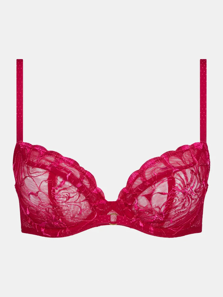 Chantelle - Fleurs Covering Underwired Bra Candy Apple Shades