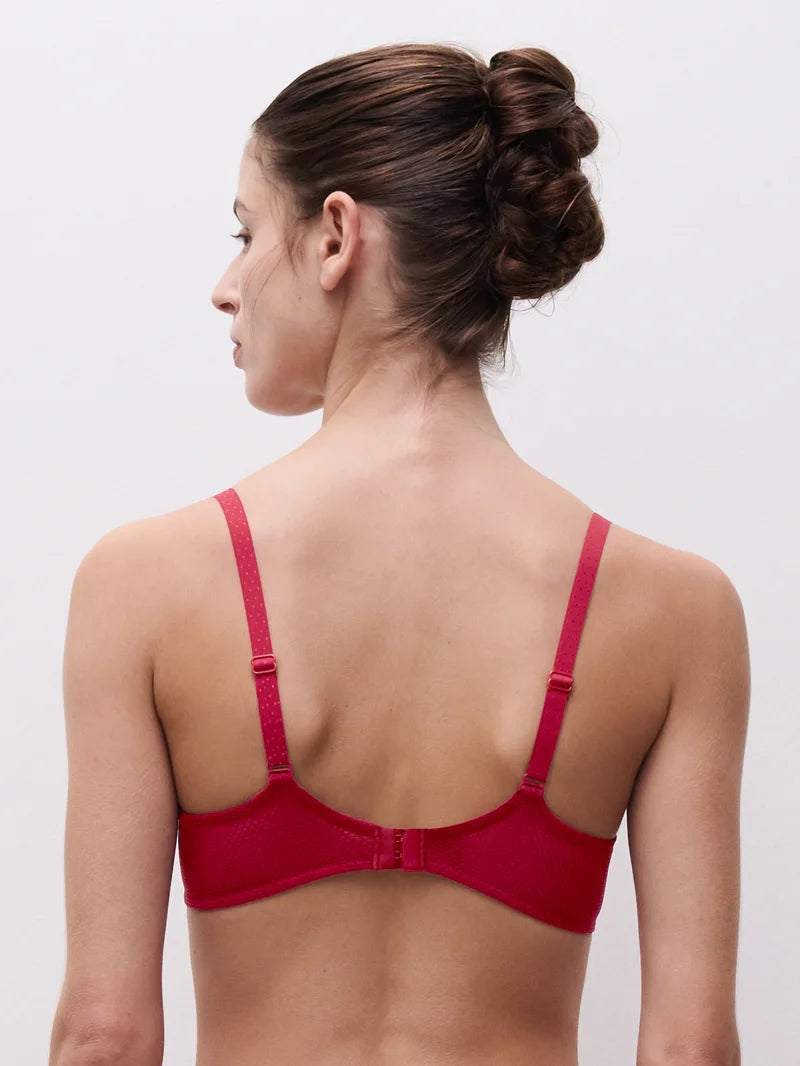 Chantelle - Fleurs Plunge T-Shirt Bra Candy Apple Shades