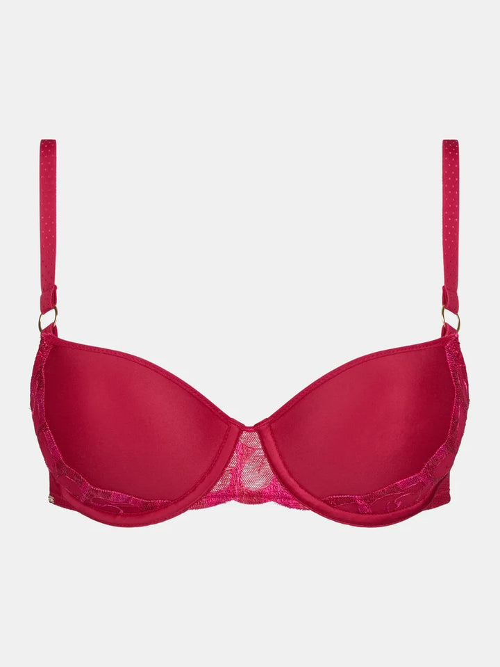 Chantelle - Fleurs Half-Cup Memory Bra Candy Apple Shades