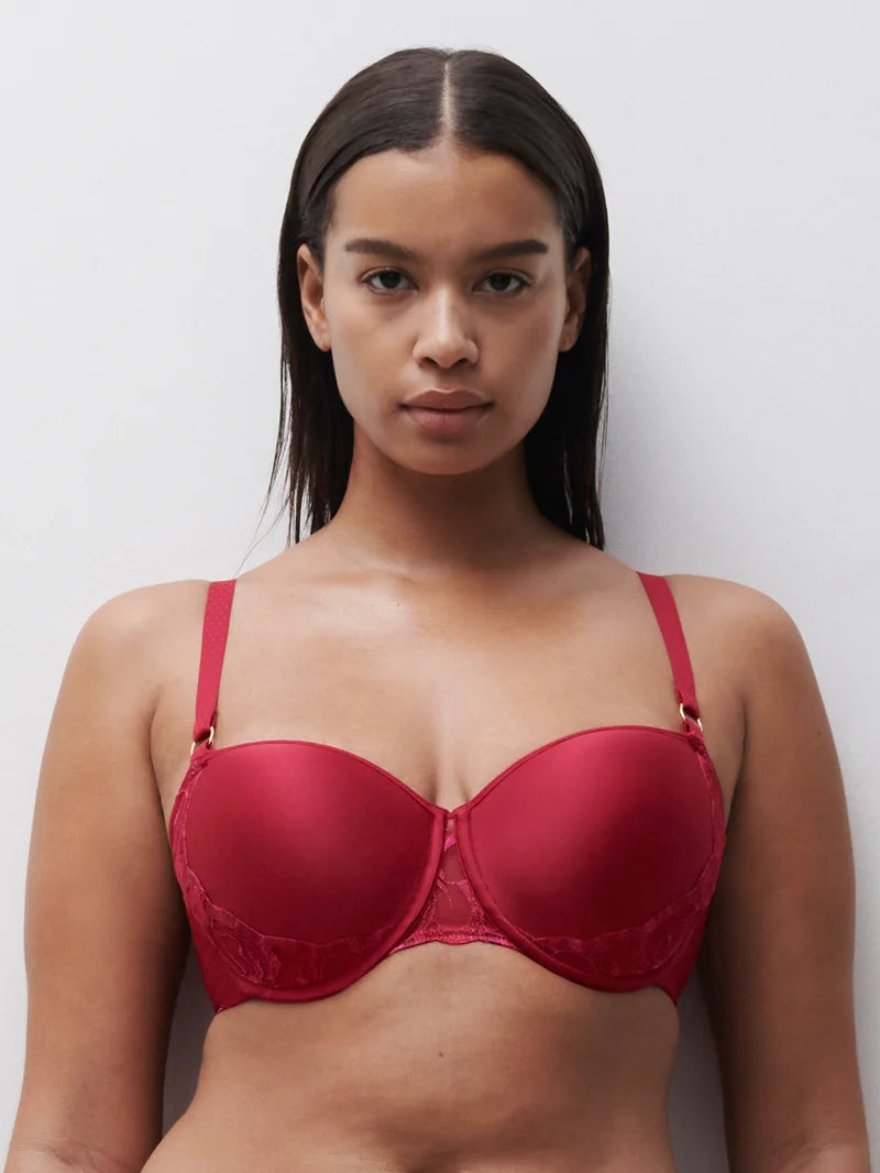 Chantelle - Fleurs Half-Cup Memory Bra Candy Apple Shades