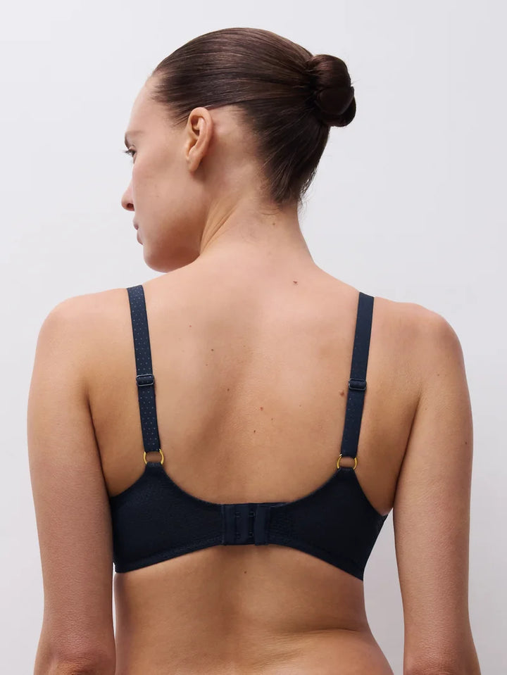 Chantelle - Fleurs Signature Plunge T-Shirt Bra Sailing Blue Lurex