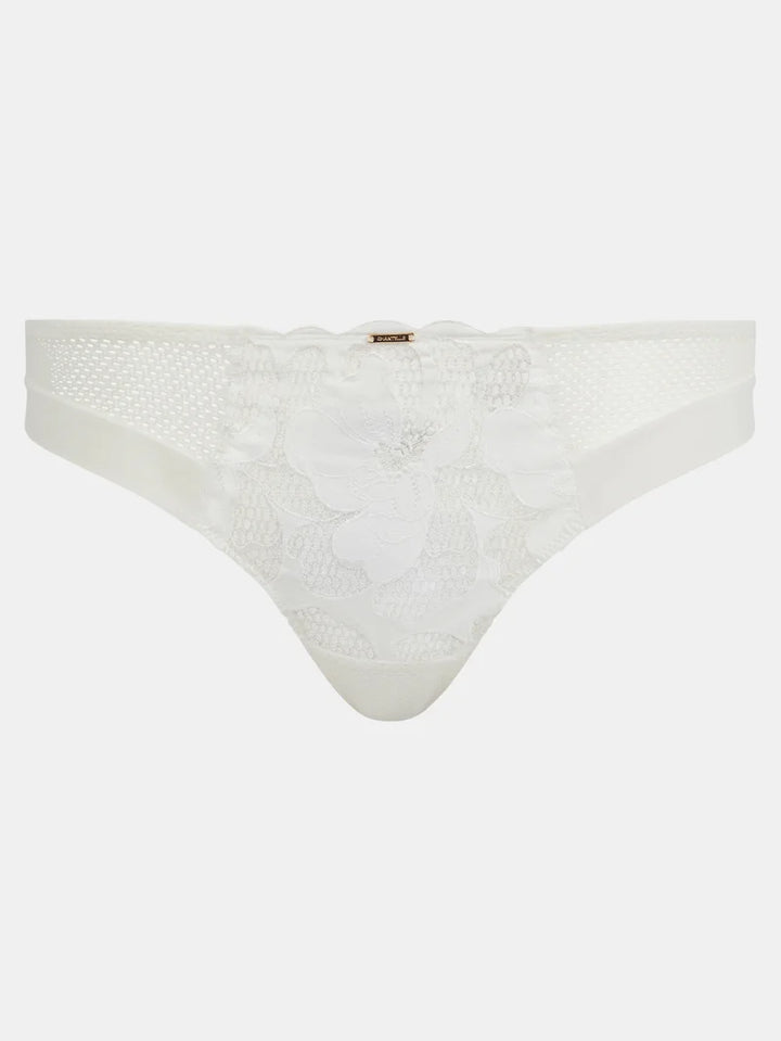 Chantelle - Fleurs Signature Tanga Satin Milk