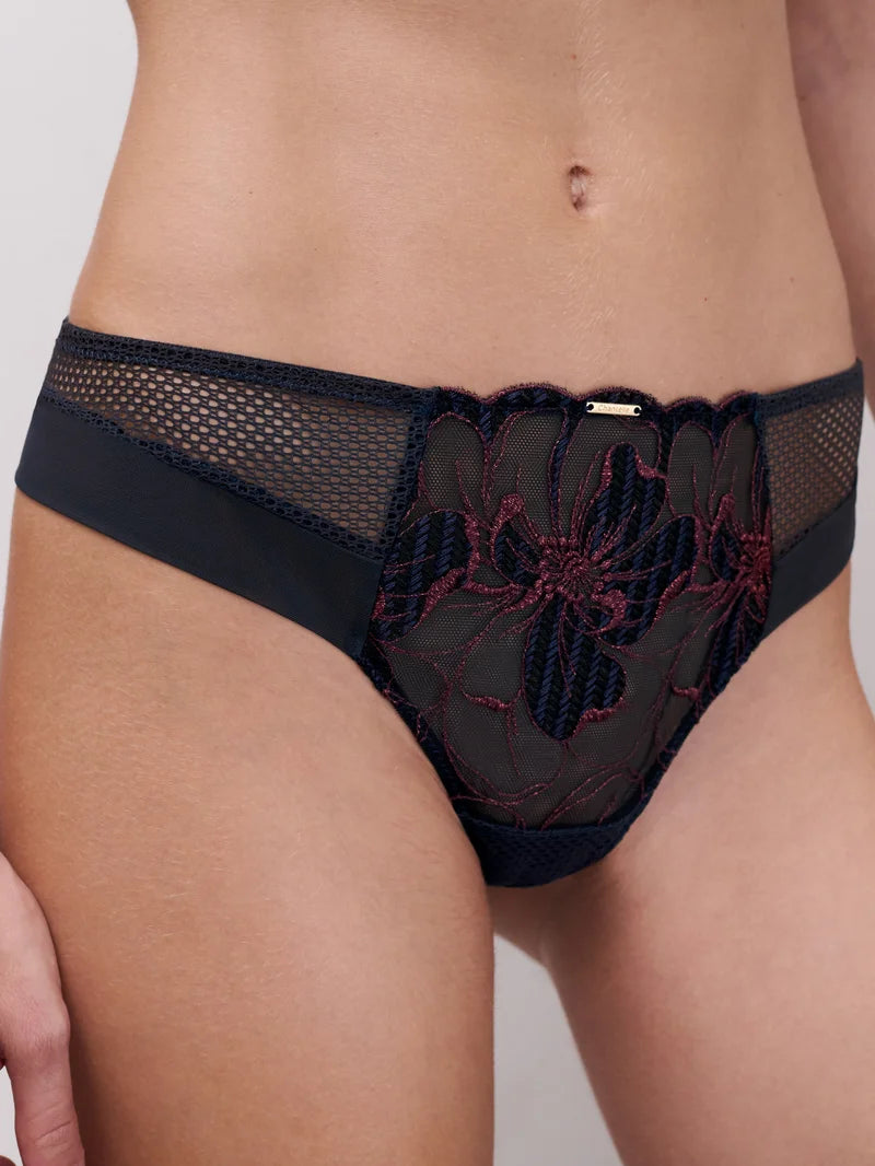 Chantelle - Fleurs Signature Tanga Sailing Blue Lurex