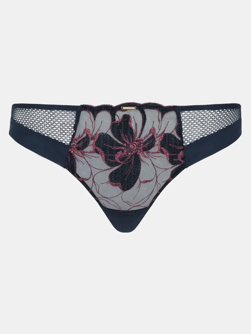 Chantelle - Fleurs Signature Tanga Sailing Blue Lurex