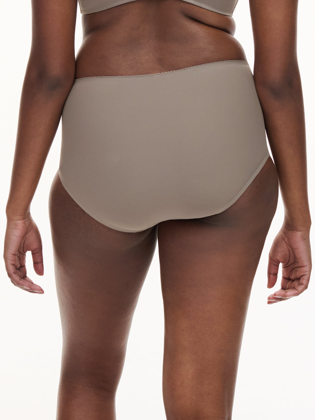 Chantelle - Intrigue High-Waisted Support Full Brief Safari Grey