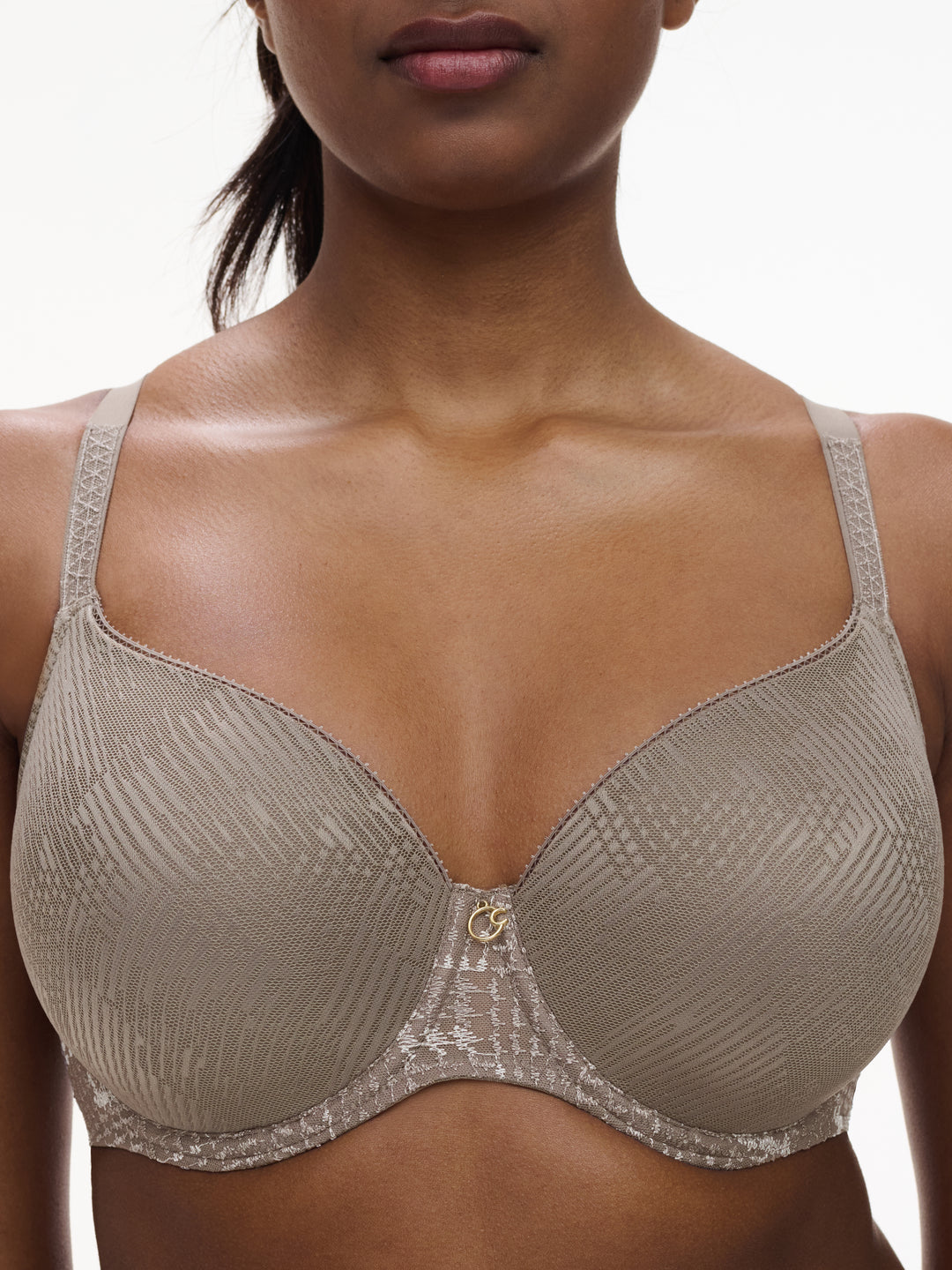 Chantelle - Intrigue Covering Memory Bra Safari Grey