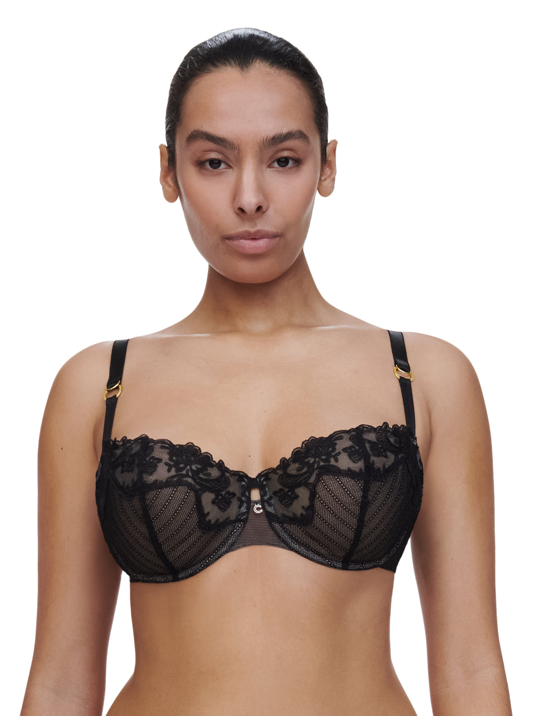 Chantelle - Cabaret Sauvage Half-Cup Balcony Bra Black