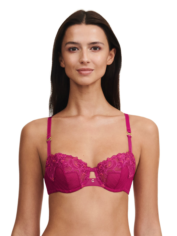 Chantelle - Cabaret Sauvage Half-Cup Balcony Bra Ruby Multico