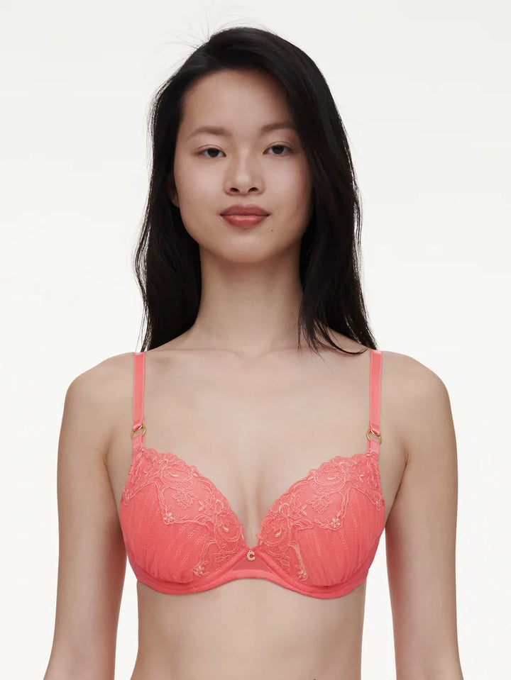 Chantelle - Cabaret Sauvage Push Up Bra Coral