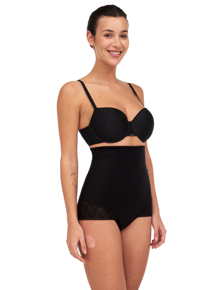 Chantelle Sexy Shape Very High Waisted Brief - Black Full Brief Chantelle