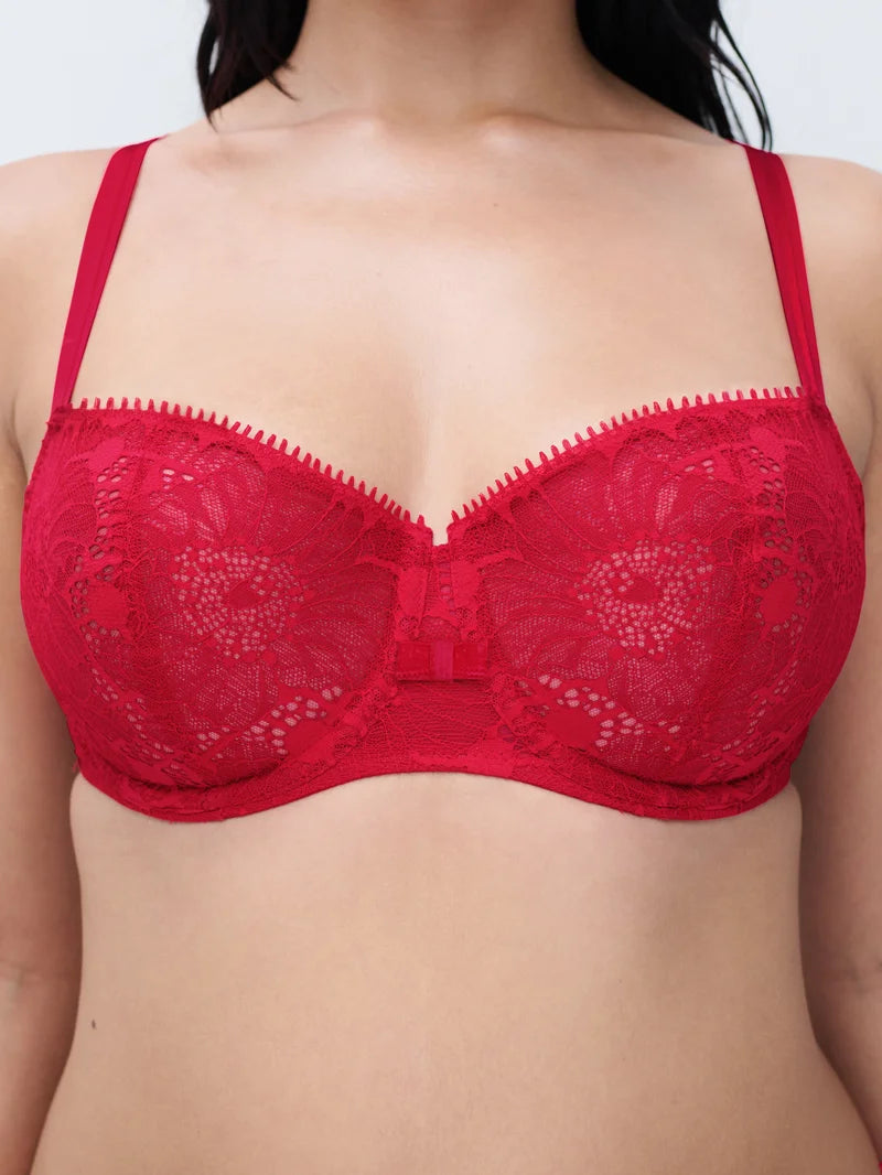 Chantelle - Day To Night Half-Cup Bra Poppy Red