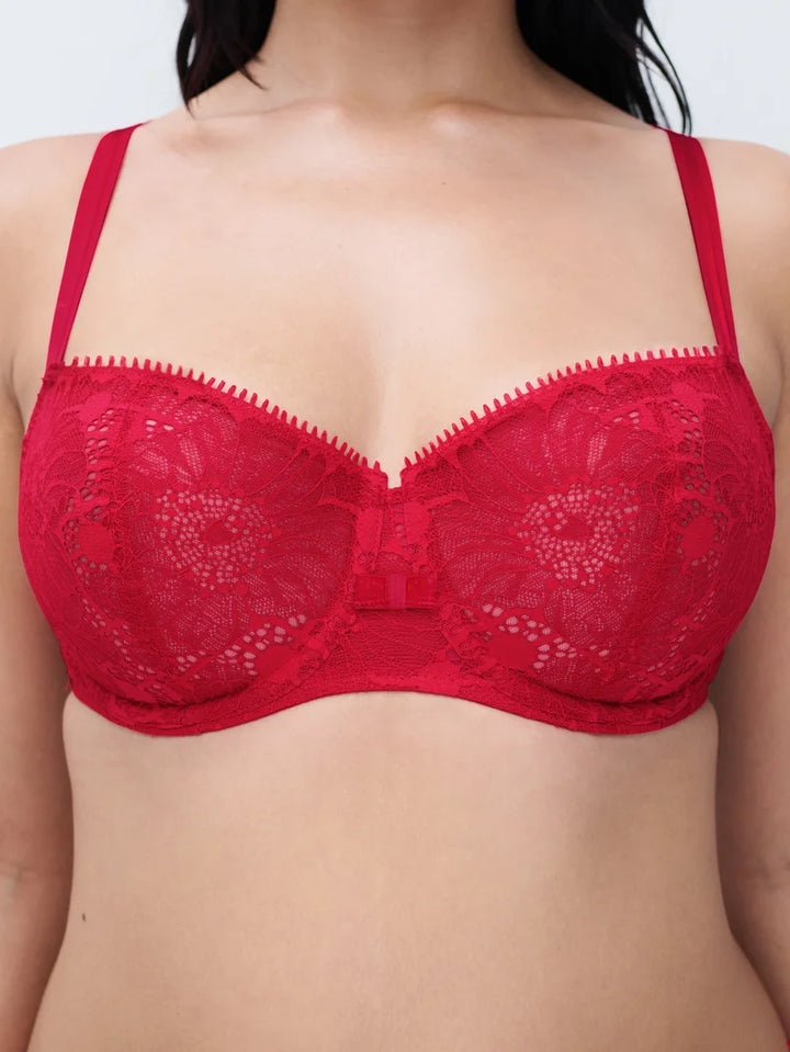 Chantelle - Day To Night Half-Cup Bra Poppy Red