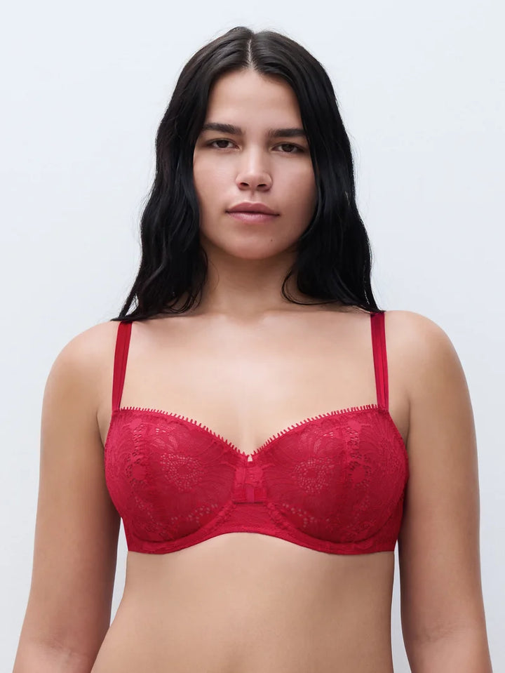 Chantelle - Day To Night Half-Cup Bra Poppy Red