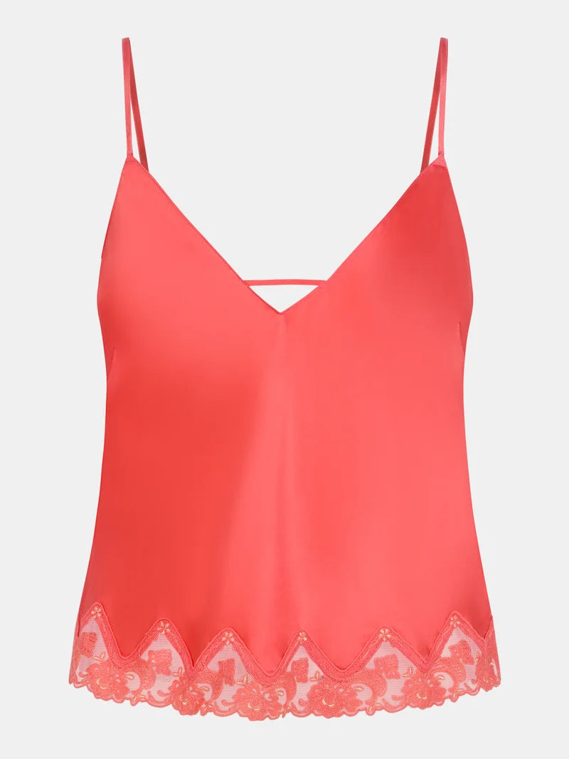 Chantelle - Cabaret Sauvage Camisole Coral / Sunflower Yellow