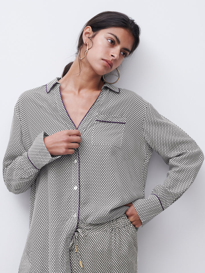 Chantelle - Billie Ls Shirt Beige Dots