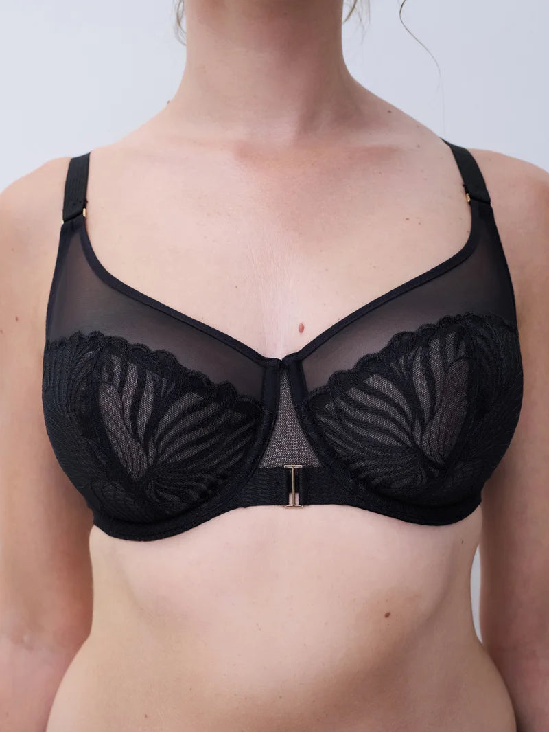 Chantelle - Legend Very Covering Underwired Bra Black