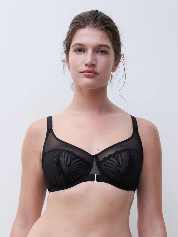 Chantelle - Legend Very Covering Underwired Bra Black