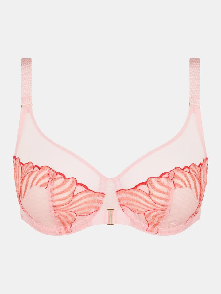 Chantelle - Legend Very Covering Underwired Bra Nymphea Pink / Coral