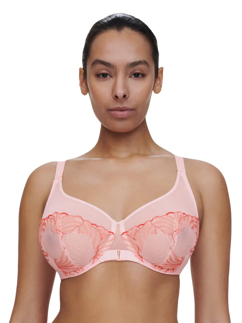 Chantelle - Legend Very Covering Underwired Bra Nymphea Pink / Coral