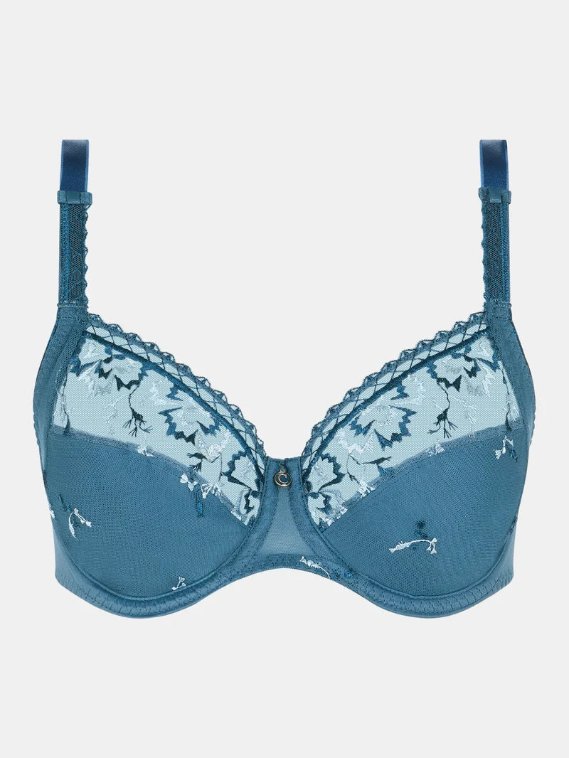 Chantelle - Every Curve Covering Underwired Bra Jeans Blue Shades