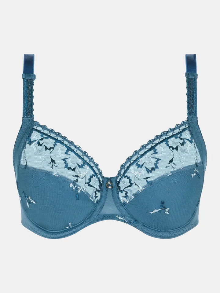 Chantelle - Every Curve Covering Underwired Bra Jeans Blue Shades