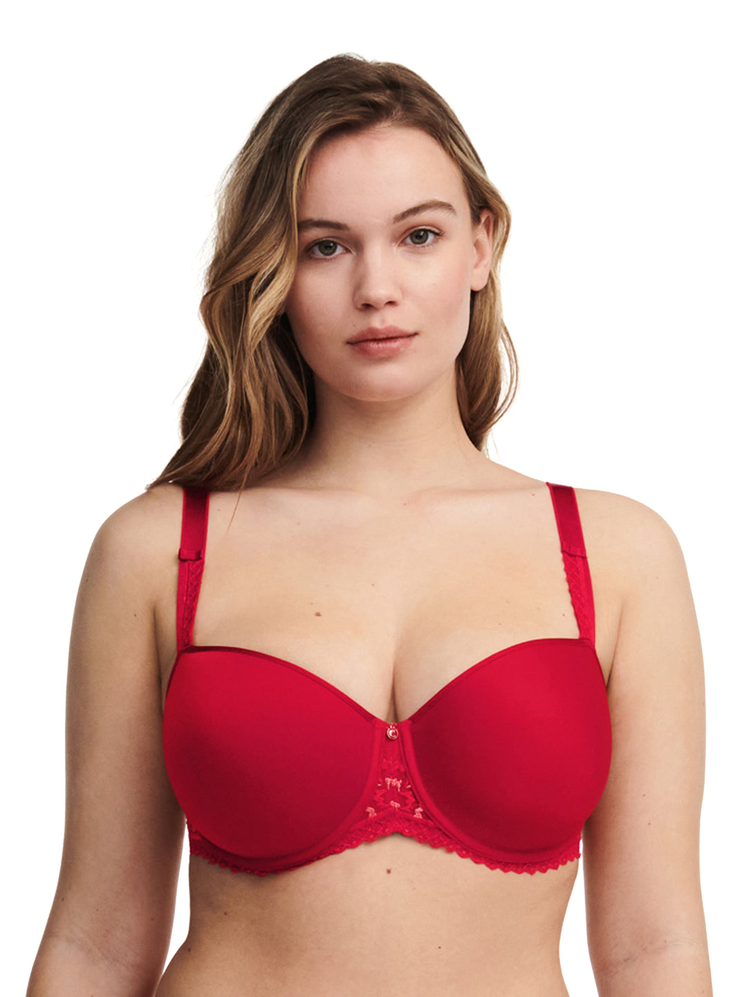 Chantelle - Every Curve Half-Cup Memory Bra Scarlet / Peach