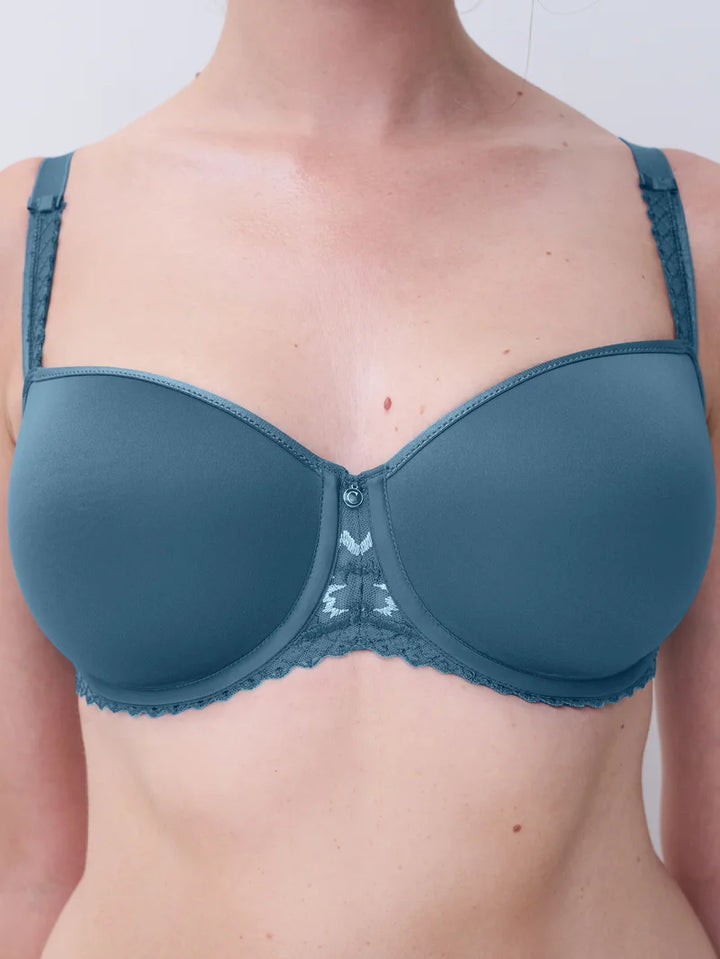 Chantelle - Every Curve Half-Cup Memory Bra Jeans Blue Shades