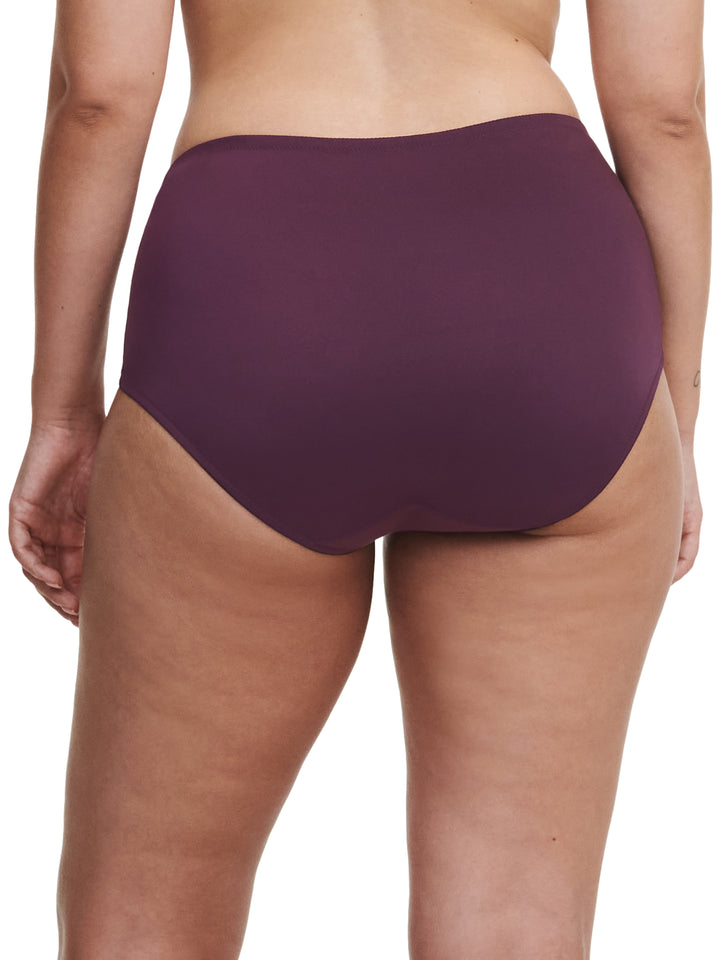 Chantelle - Every Curve High-Waisted Support Full Brief Aubergine Shades