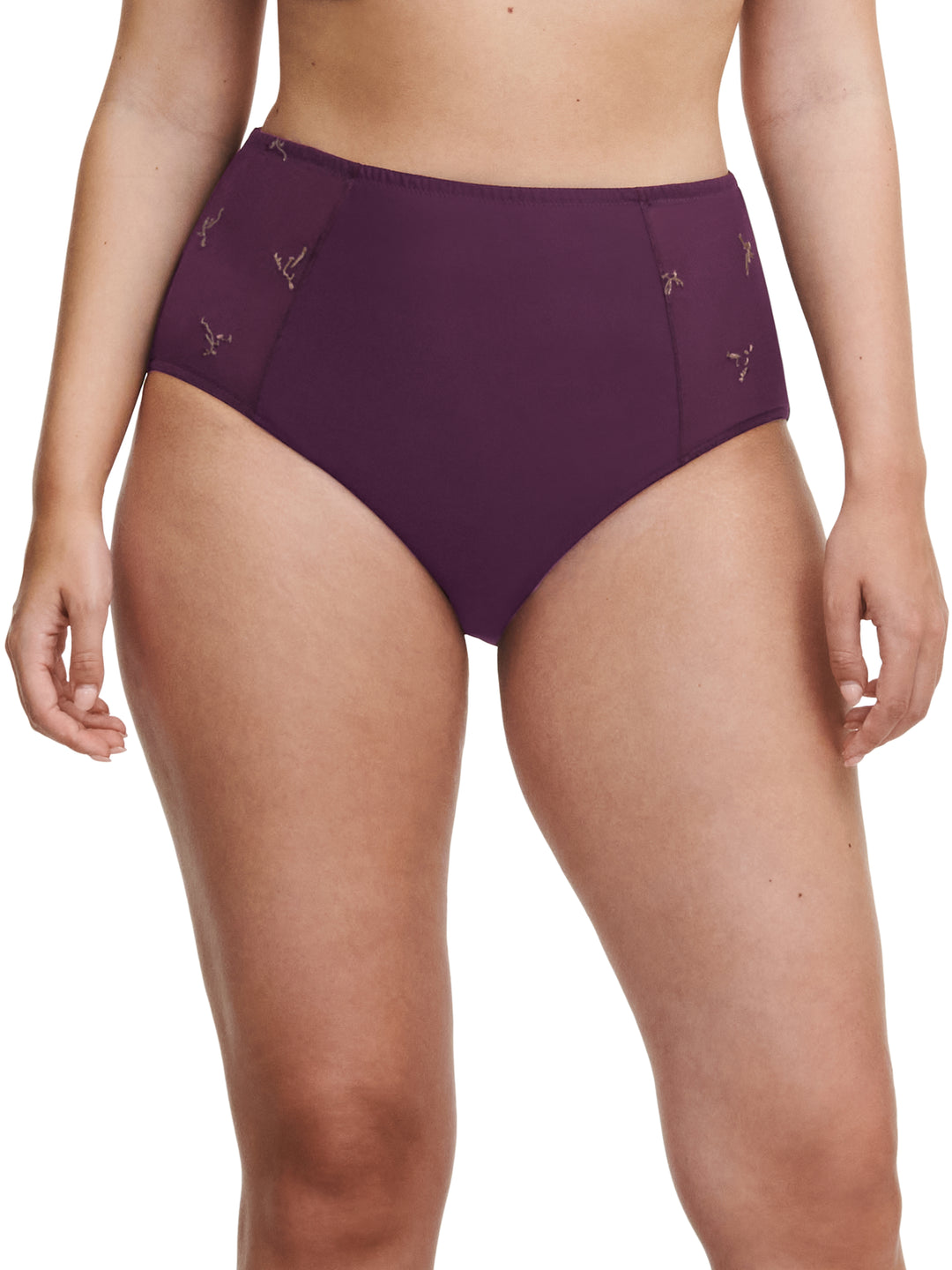 Chantelle - Every Curve High-Waisted Support Full Brief Aubergine Shades