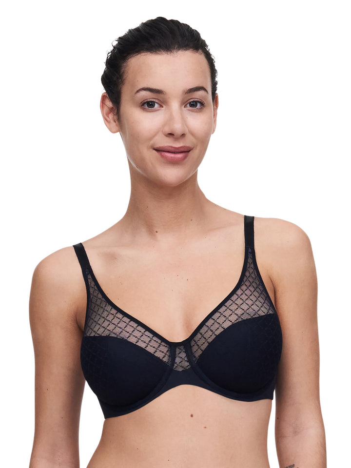 Chantelle Norah Chic Covering Molded Bra - Black Padded Bra Chantelle