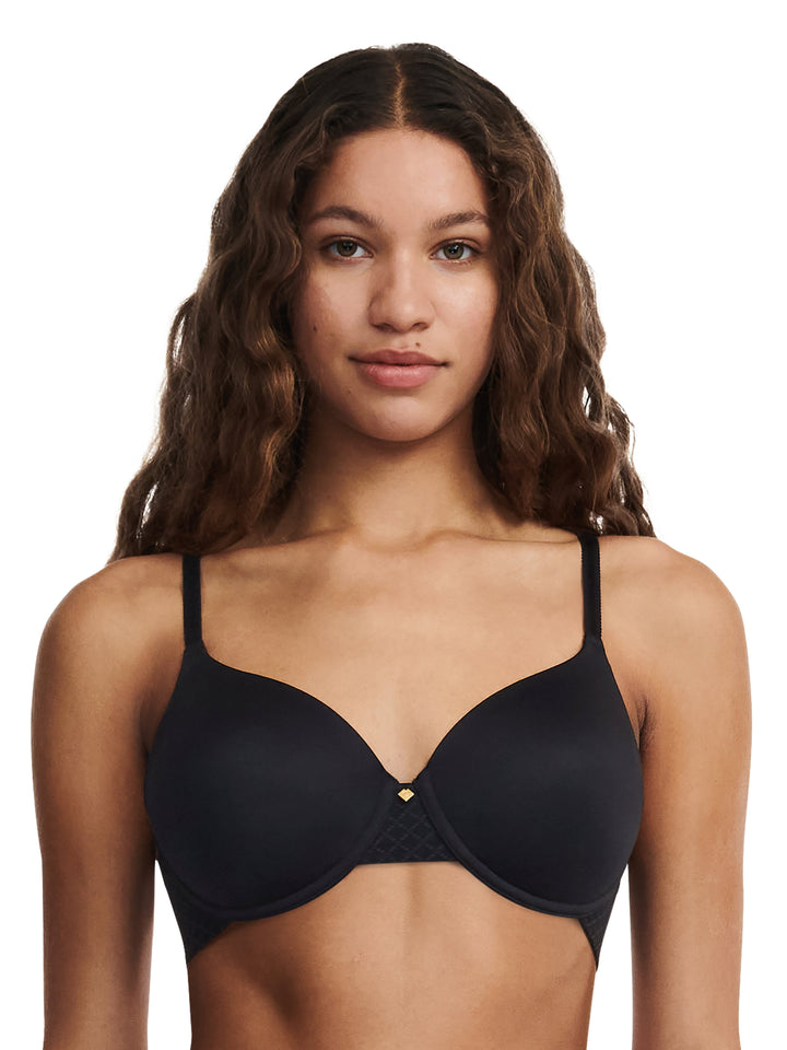 Chantelle Norah Chic Covering T-Shirt Bra - Black Full Cup Bra Chantelle