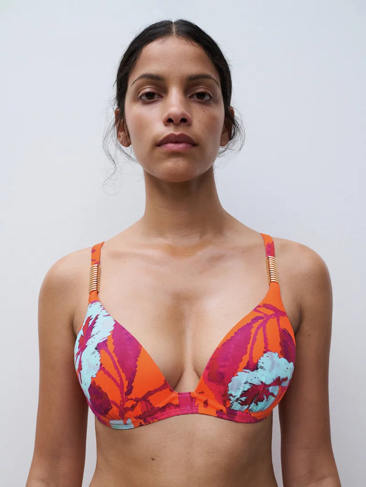 Chantelle Swimwear - Icon Push-Up Bra Painted Flowers