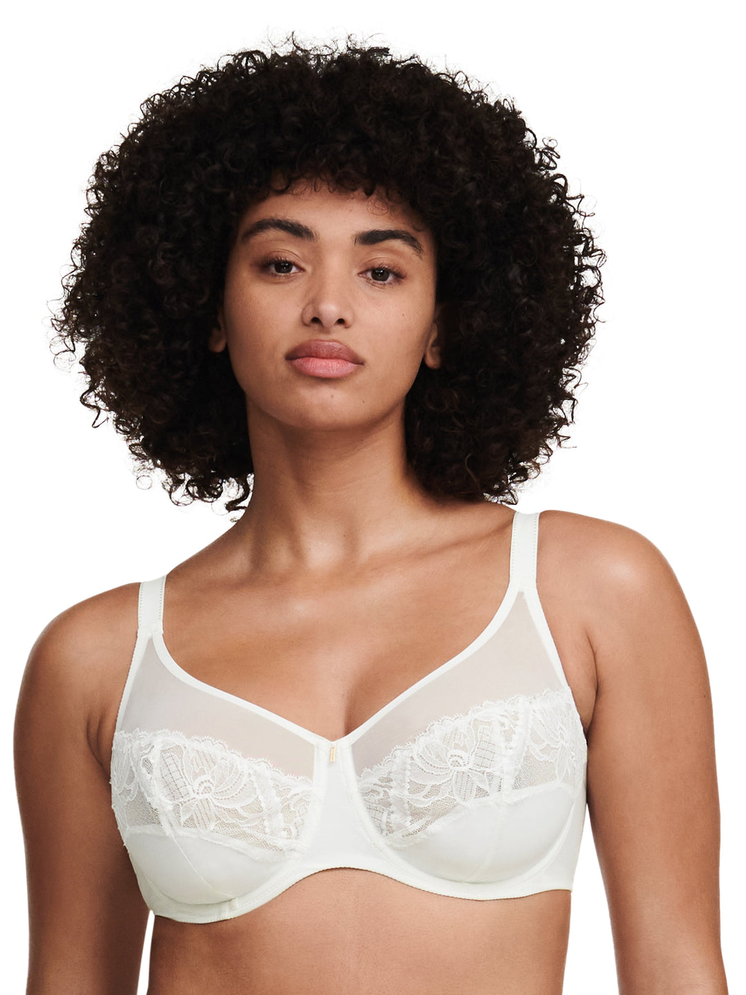 Chantelle Orangerie Dream Very Covering Underwired Bra - Milk Full Cup Bra Chantelle