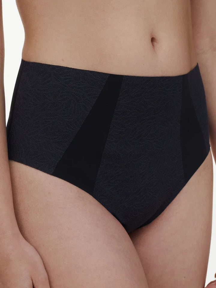 Chantelle - Pure Lace High-Waisted Support Full Brief Black